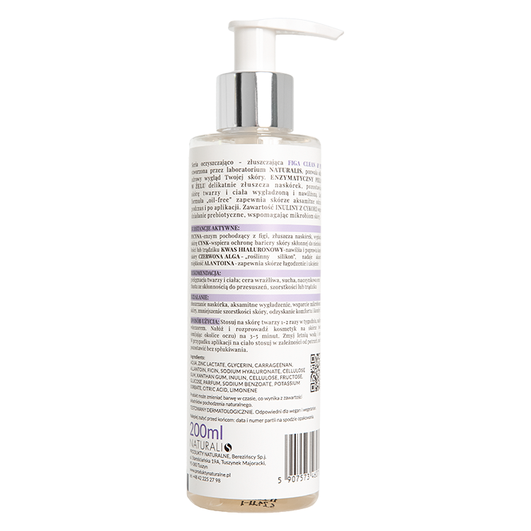 zelowy peeling enzymatyczny Figa Clean&Peel Naturalis