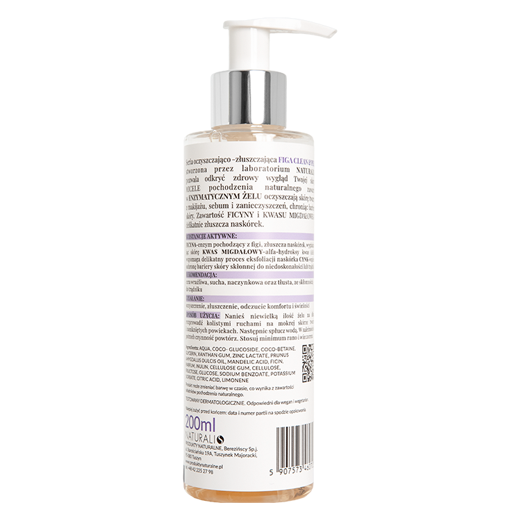 enzymatyczny zel do mycia twarzy NATURALIS FIGA Clean&Peel